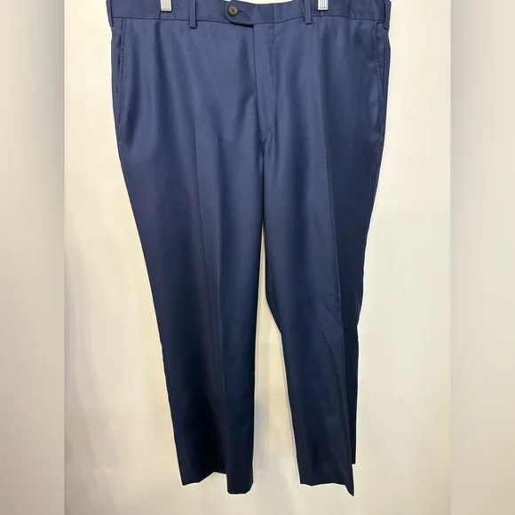 Hickey Freeman Navy Blue Suit – Size 44R (Pants 34x28, Extra Hem) - Picture 2 of 7